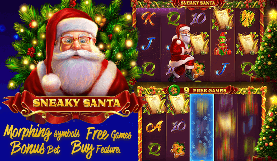 Sneaky Santa online casino Christmas slot free play