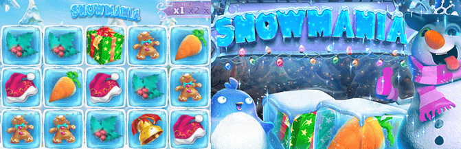 Snowmania online casino Christmas slot free play