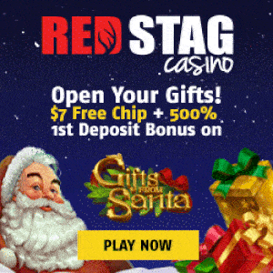 Red Stag Casino's gifts from Santa -$7 free chip