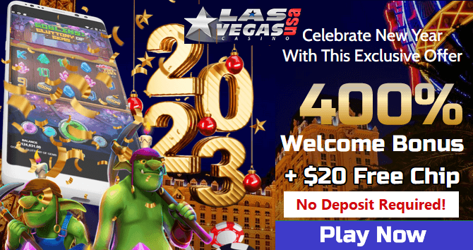Free New Year 2023 Chip (no deposit required) + 400% welcome bonus