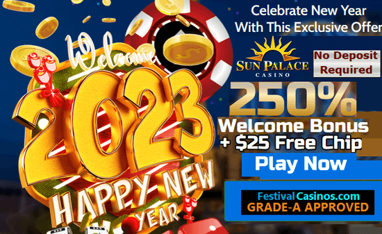 Sun Palace free New Year 2013 casino chip no deposit required